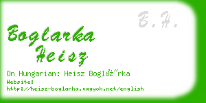 boglarka heisz business card